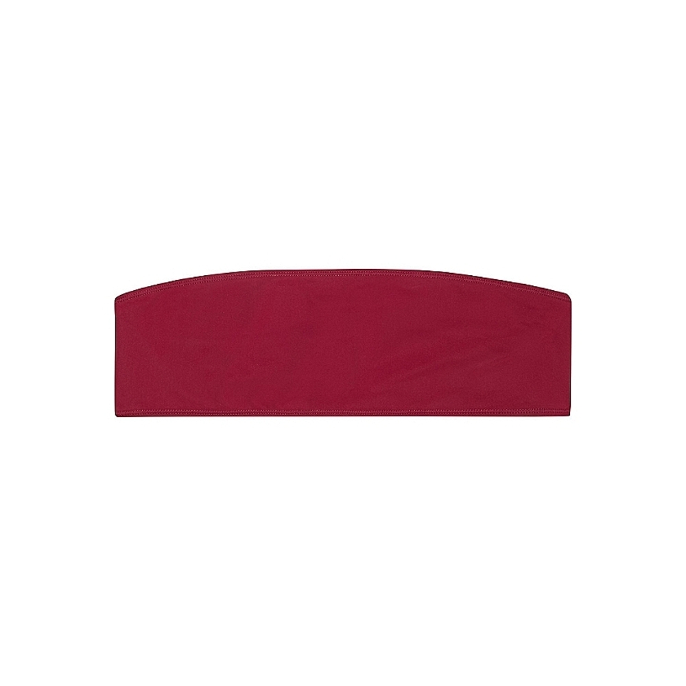 ROCHELLE SARA The Jessica Bandeau Bikini Top In Burgundy Size 2 (Small)
